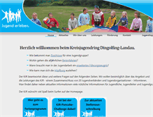 Tablet Screenshot of kreisjugendring-dingolfing-landau.de